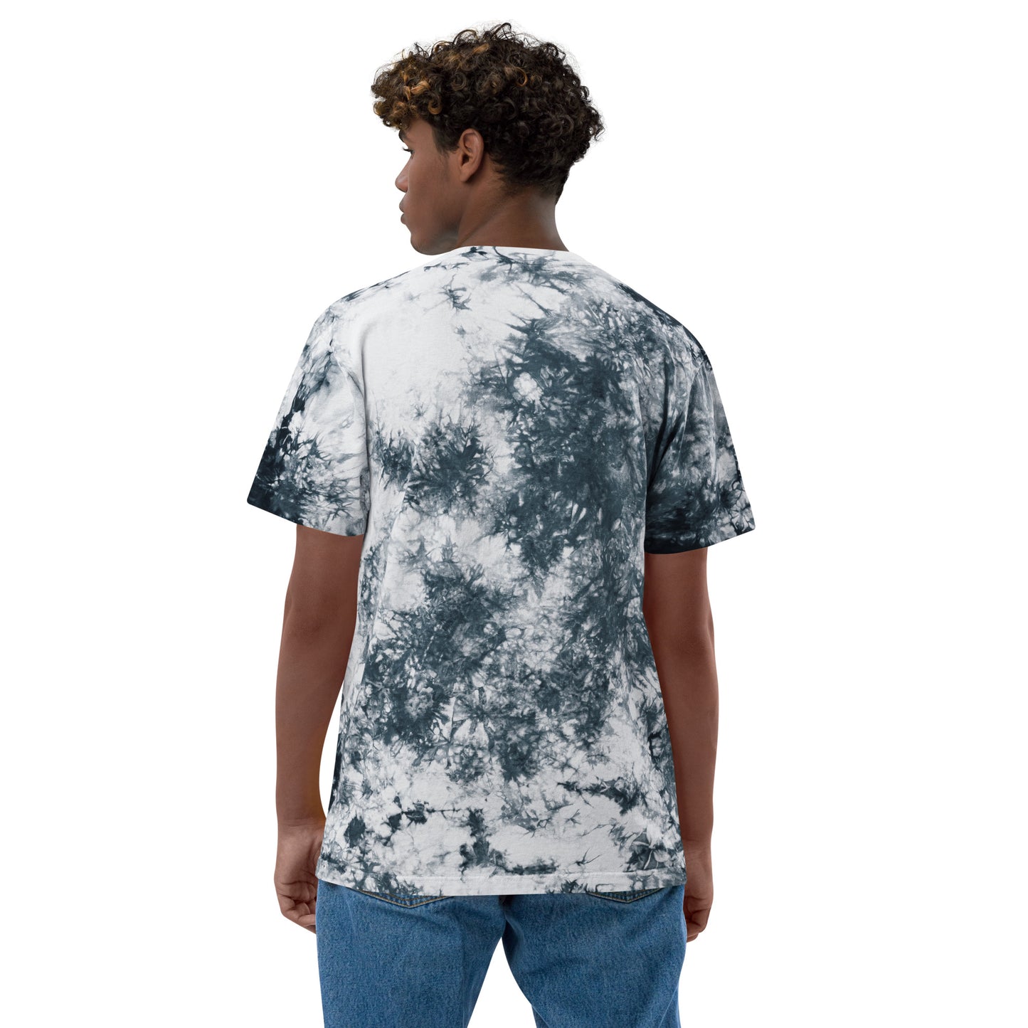 Oversized tie-dye t-shirt with 9Six6 Logo